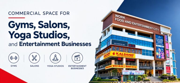 Commercial Space for Gyms, Salons, Yoga Studios, and Entertainment Businesses