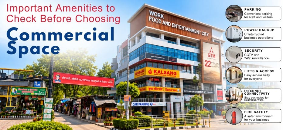 Key amenities to check before choosing a commercial space.