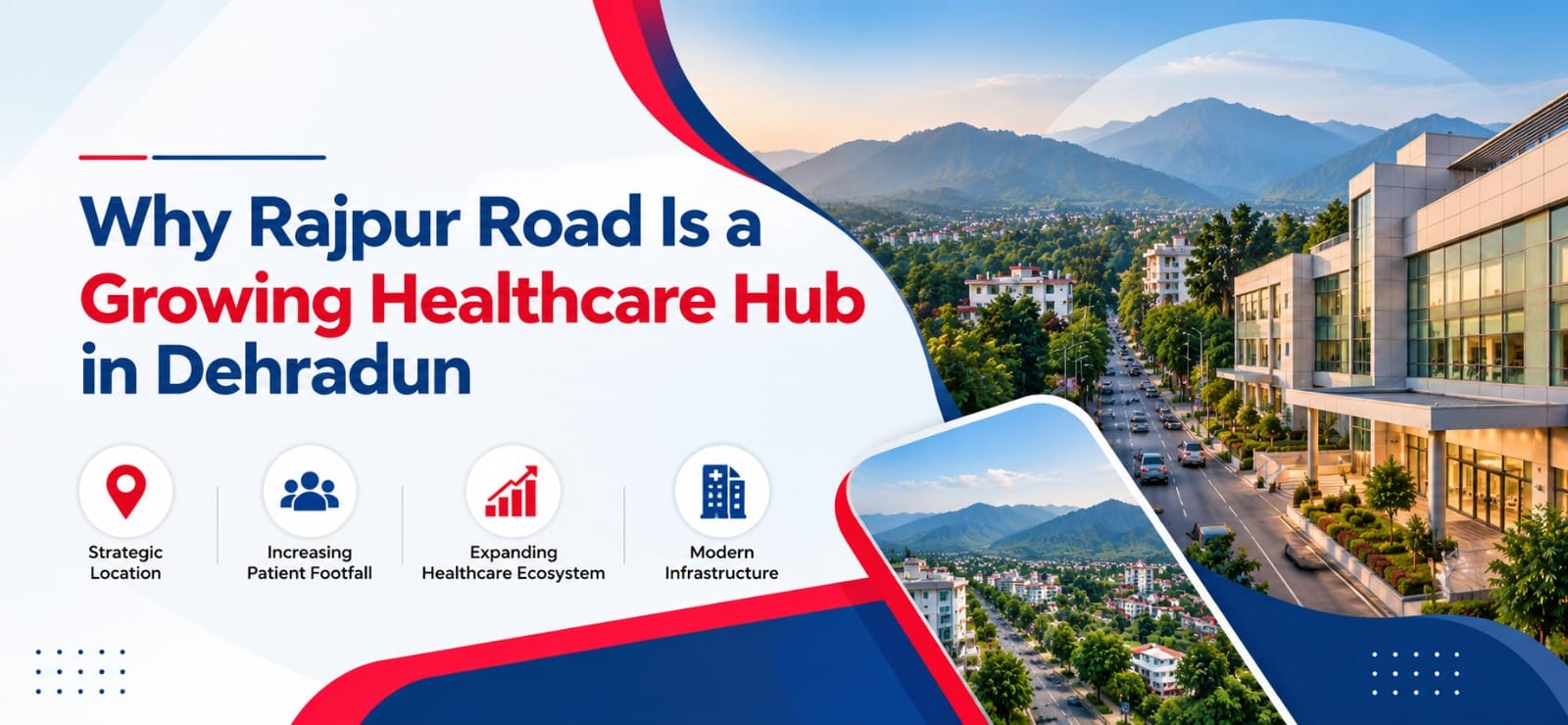 Healthcare commercial space on Rajpur Road in Dehradun for clinics, hospitals and diagnostic laboratories